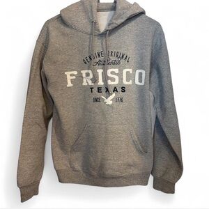 Jerzees - Size Small - Gray Frisco Texas Pullover Hoodie
